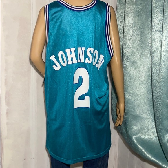 Rare 90s NBA Larry Johnson Autographed Jersey NWT - Picture 5 of 16